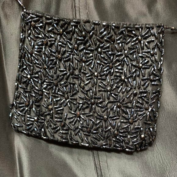 Gray satin full maxi skirt, 4 - Picture 13 of 16